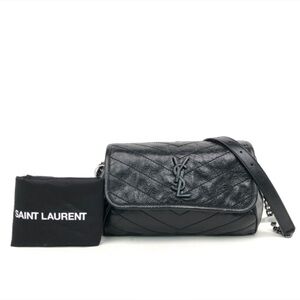 Saint Laurent Black Leather Crossbody